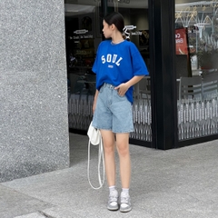 Quần Short Jeans Nữ Cạp Cao