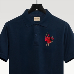 Áo Polo Thêu Ruy Băng Thủ Công - Đào Hoa Cát Tường