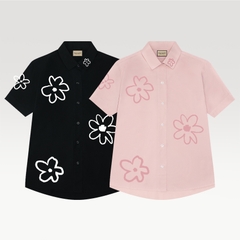 Áo Sơ Mi Tay Ngắn - Flower Pattern