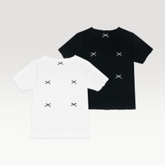 Áo Baby Tee Đính Nơ Freesize