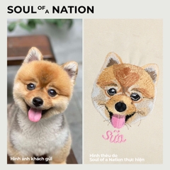 Dự án thêu pet chó Sữa