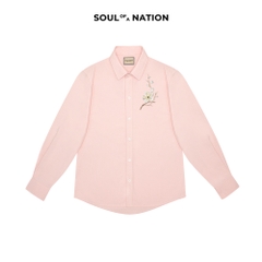 Áo Sơ Mi Thêu Ruy Băng Thủ Công - Hoa Mai