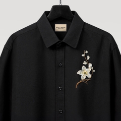 Áo Sơ Mi Thêu Ruy Băng Thủ Công - Hoa Mai