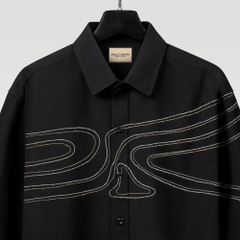 Áo Sơ Mi Thêu Ruy Băng Thủ Công - Ruộng Bậc Thang