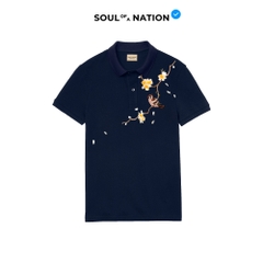 Áo Polo Thêu Ruy Băng Thủ Công - Chim Sẻ Nhành Mai 2025