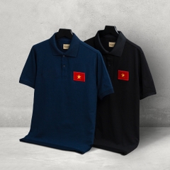 Áo Polo - Patch Thêu Lá Cờ Việt Nam