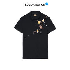 Áo Polo Thêu Ruy Băng Thủ Công - Chim Sẻ Nhành Mai 2025