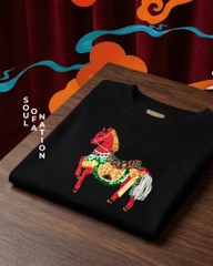 Áo Thun Thêu Ruy Băng Thủ Công - Xích Mã Đông Hồ