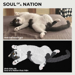 Dự án thêu pet mèo Mít