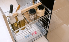 Kệ Dao Thớt Nan Dẹt KITPLUS – Giỏ & Khung Inox 304