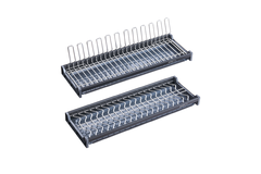 Giá bát cố định nan oval GrandX Inox SUS304 điện hóa xước mờ