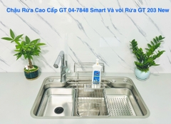 Chậu rửa bát một hố Gento GT04-7848 Smart Inox 304