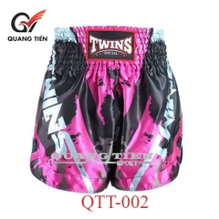QUẦN MUAY THAI TWINS – CANDY HỒNG ( QTT-002)