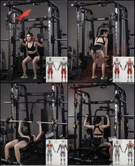 Giàn tạ đa năng HQ-368 – Kèm ghế tạ
