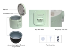Nồi cơm điện 1.2L Sunhouse Mama SHD8265B
