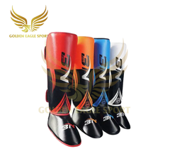 Giáp võ thuật Bảo vệ ống chân liền mu bàn chân Muay Kickboxing BN Fight chính hãng