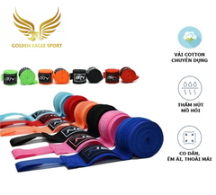 Băng đa cuốn tay boxing BN co dãn tặng kèm túi đựng chính hãng (5m)