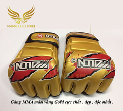 Găng tay MMA Wolon màu vàng Gold