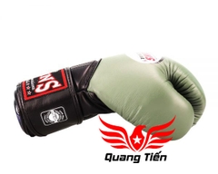 Găng Tay Boxing Twins BGVL11 – OLIVE BLACK (  ĐEN OLIU )