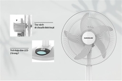 Quạt sạc Sunhouse SHD7228