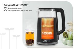 Ấm siêu tốc thủy tinh 1.7L Sunhouse Mama SHD1333