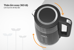 Ấm siêu tốc thủy tinh 1.7L Sunhouse Mama SHD1333