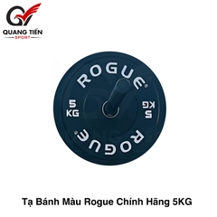 Tạ bánh cao su ROGUE cao cấp lỗ 50 nhập khẩu 5kg (màu đen)