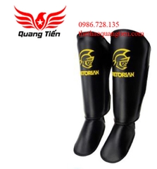 Giáp võ thuật bảo vệ ống chân  liền mu chân Pretorian đen trắng chính hãng