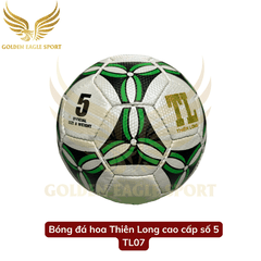 Quả bóng đá Thiên Long số 5 Hoa ( tặng kèm kim bơm và lưới đựng bóng )