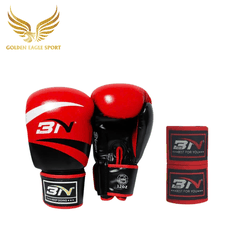 Combo Găng BN thường + băng quấn võ thuật đồng màu BN Fight có nhiều màu và size chọn lựa