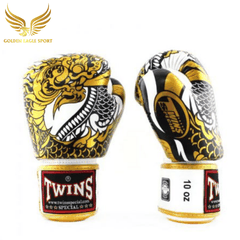 Găng Tay Boxing Twins FBGVL3-52 RỒNG NAGAS GOLD/WHITE