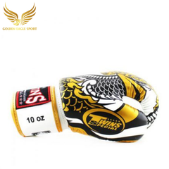 Găng Tay Boxing Twins FBGVL3-52 RỒNG NAGAS GOLD/WHITE