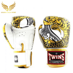 Găng Tay Boxing Twins FBGVL3-52 RỒNG NAGAS GOLD/WHITE