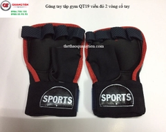 Găng tay tập tạ sport QT19 hai vòng cổ tay