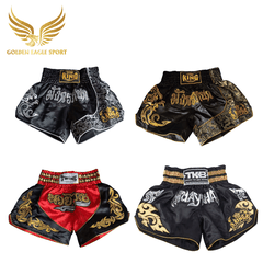 Quần Muay Thái Chính Hãng Muay Thai Short Chất Liệu Satin Cao Cấp | Twins đỏ cổ điển