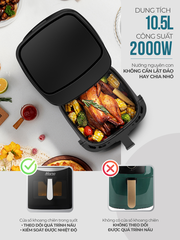 Nồi chiên không dầu 10.5L Sunhouse Mama SHD4093