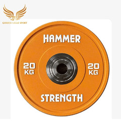Tạ bánh cao su lõi thép nhỏ Hammer Strength cao cấp lỗ 50 nhập khẩu (giá 1 cặp)