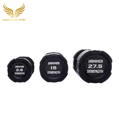 Tạ tay cao su Hammer Strength màu đen cao cấp nhập khẩu (giá 1 chiếc)