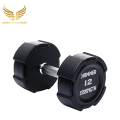 Tạ tay cao su Hammer Strength màu đen cao cấp nhập khẩu (giá 1 chiếc)