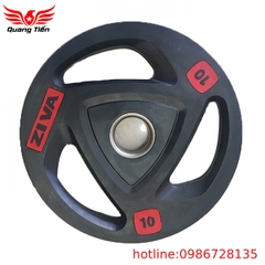 Tạ đĩa cao su Ziva 10Kg cao cấp 2021