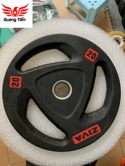 Tạ đĩa cao su Ziva 20Kg cao cấp 2021