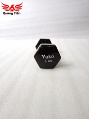 Tạ tay cao su lục giác YuKo cao cấp QT22 ( giá 1 chiếc)