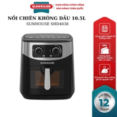 Nồi chiên không dầu 10.5L Sunhouse SHD4038