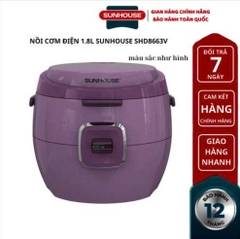 Nồi cơm điện 1.8L Sunhouse SHD8663V