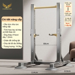 Khung Xà Đơn Đa Năng – Chịu Tải 150Kg – Thép Hộp 4x4cm Dày 1.2mm – Điều Chỉnh Cao 155–216cm