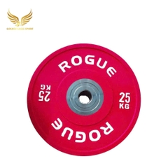 Tạ bánh cao su lõi thép nhỏ ROGUE cao cấp  lỗ 50 nhập khẩu (set 5-25kg)