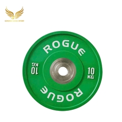 Tạ bánh cao su lõi thép nhỏ ROGUE cao cấp 10 kg mini lỗ 50 nhập khẩu (1 cặp)