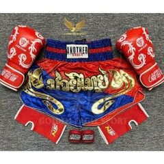 COMBO TẬP BOXING CƠ BẢN GĂNG BOXING + BĂNG ĐA + QUẦN MUAY + TẤT BẢO VỆ - ĐỎ