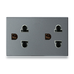 Hạt ổ cắm đôi 3 chấu size L Grimma G8 series, G8SK333