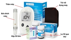 Máy xét nghiệm đường huyết Safe- Accu (bao gồm que thử)